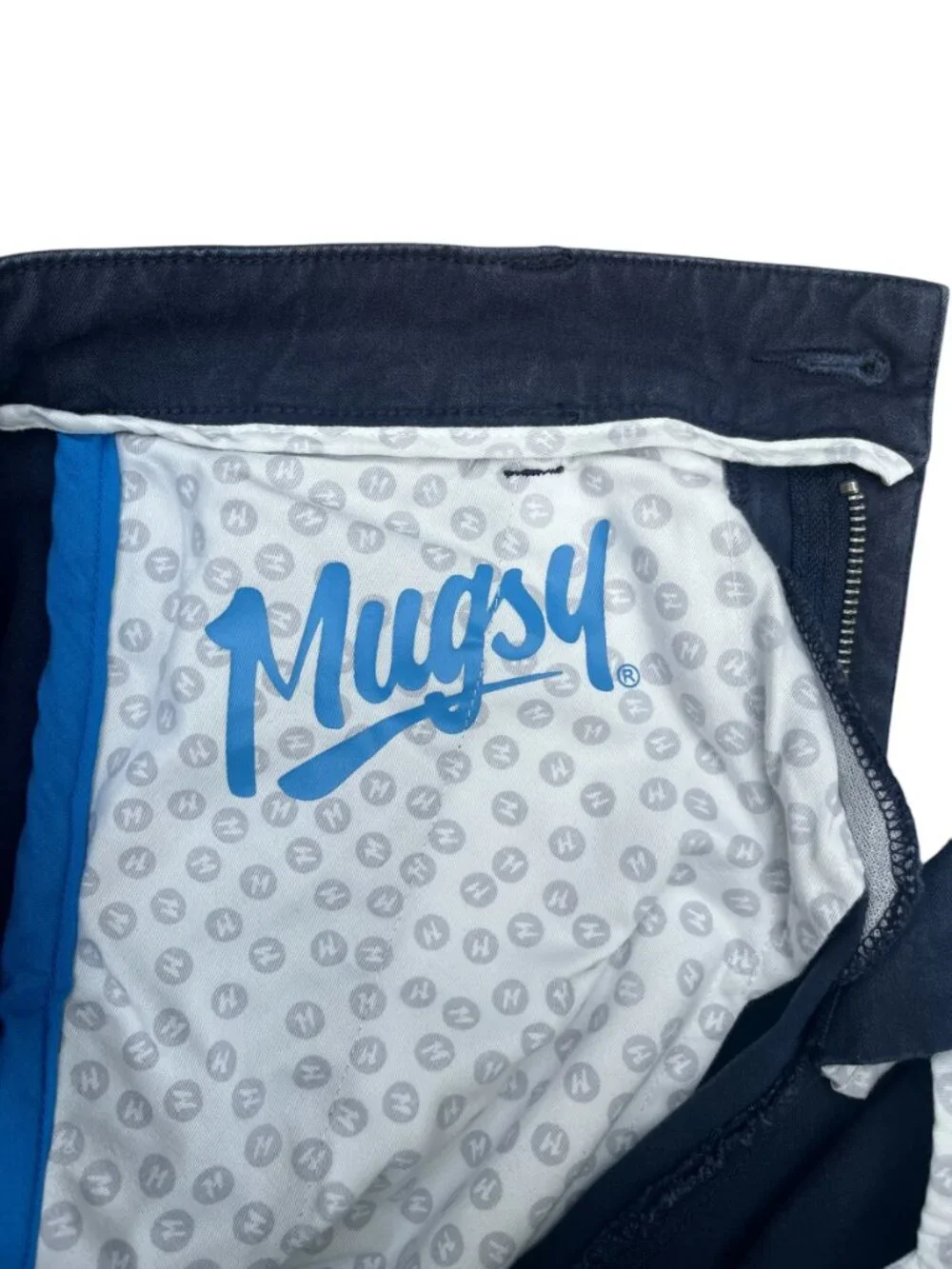 Mugsy Morgans Navy Chino Shorts Men's 32 7in EUC